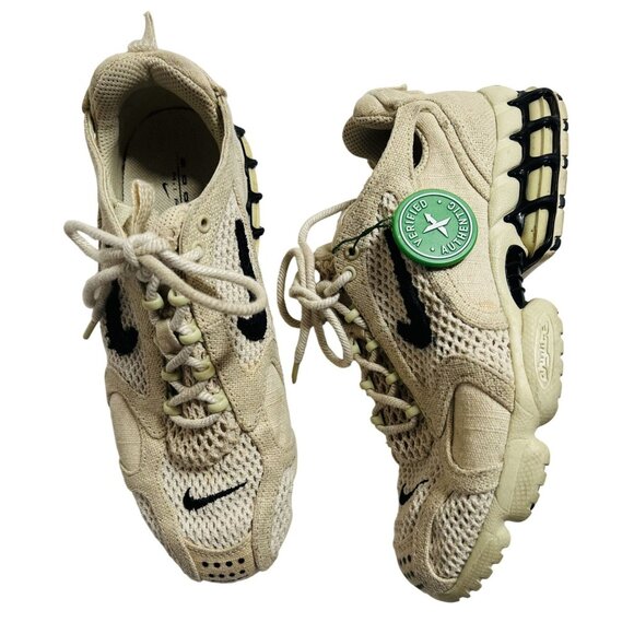 Nike x Stussy Air Zoom Spiridon Cage 2 Sneakers Style CQ5486-200 in Fossil